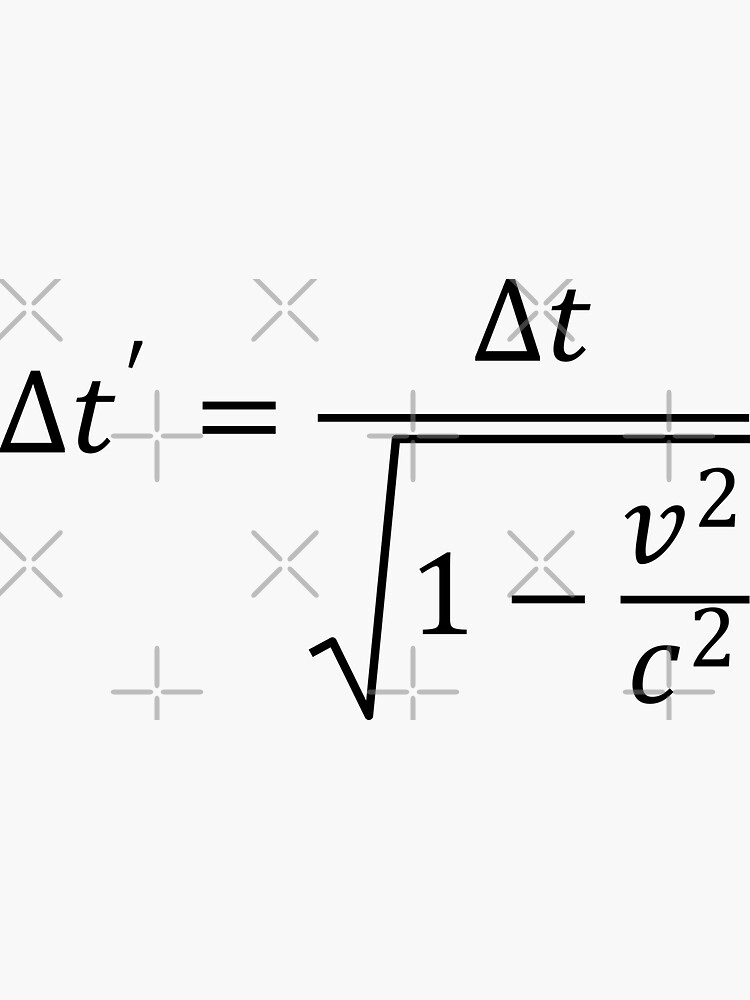 "Time Dilation Of Special Relativity" Sticker for Sale by ScienceCorner