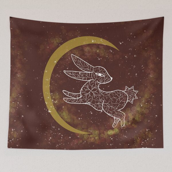 Item preview, Red lunar bunny designed and sold by Xatutik.art.