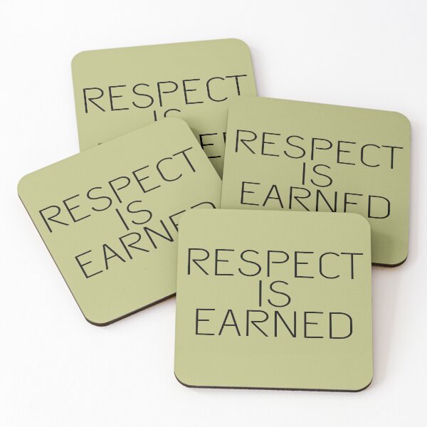 Item preview, RESPECT IS EARNED designed and sold by 1MILLIONPUSHUPS.