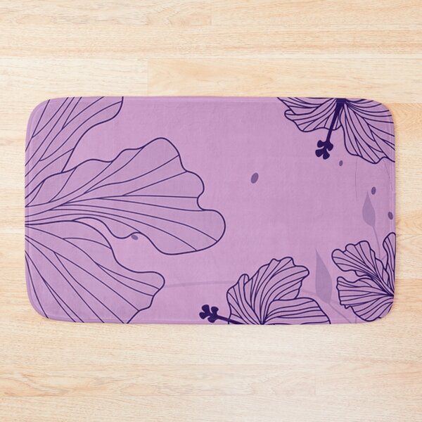 Item preview, Purple Flowers Wallpaper  designed and sold by Karam Barakat.