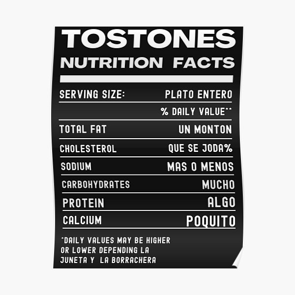 tostones-nutrition-facts-feliz-navidad-boricua-poster-for-sale-by-erozzz-redbubble