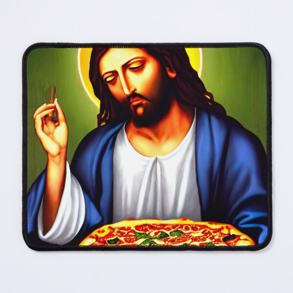 Item preview, Jesus gets the Munchies (Pizza Munchies) designed and sold by WeedLoveJesus.