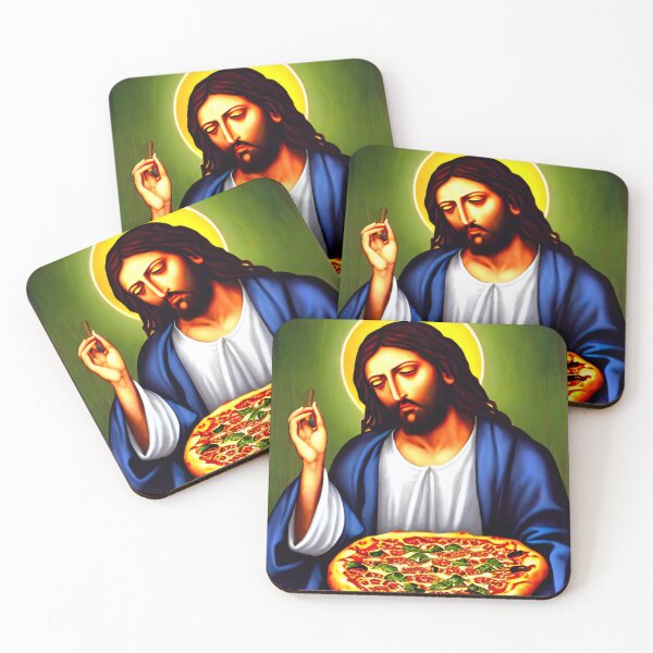 Item preview, Jesus gets the Munchies (Pizza Munchies) designed and sold by WeedLoveJesus.
