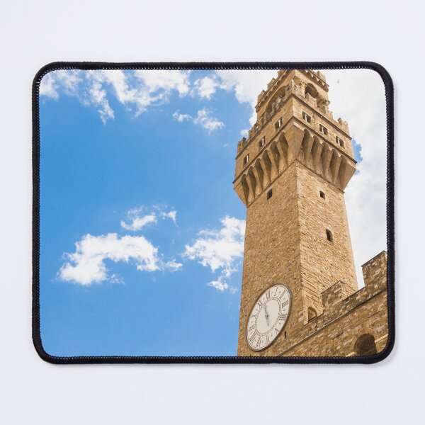 Item preview, Florence, Italy. The Old Palace tower - named Palazzo Vecchio - with blue sky. Copy space, nobody. designed and sold by Paolo Modena Photography    -   Fine Italian Art.
