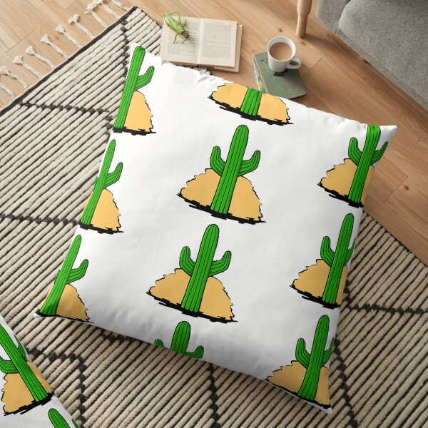 Sunset Cactus Floor Pillow