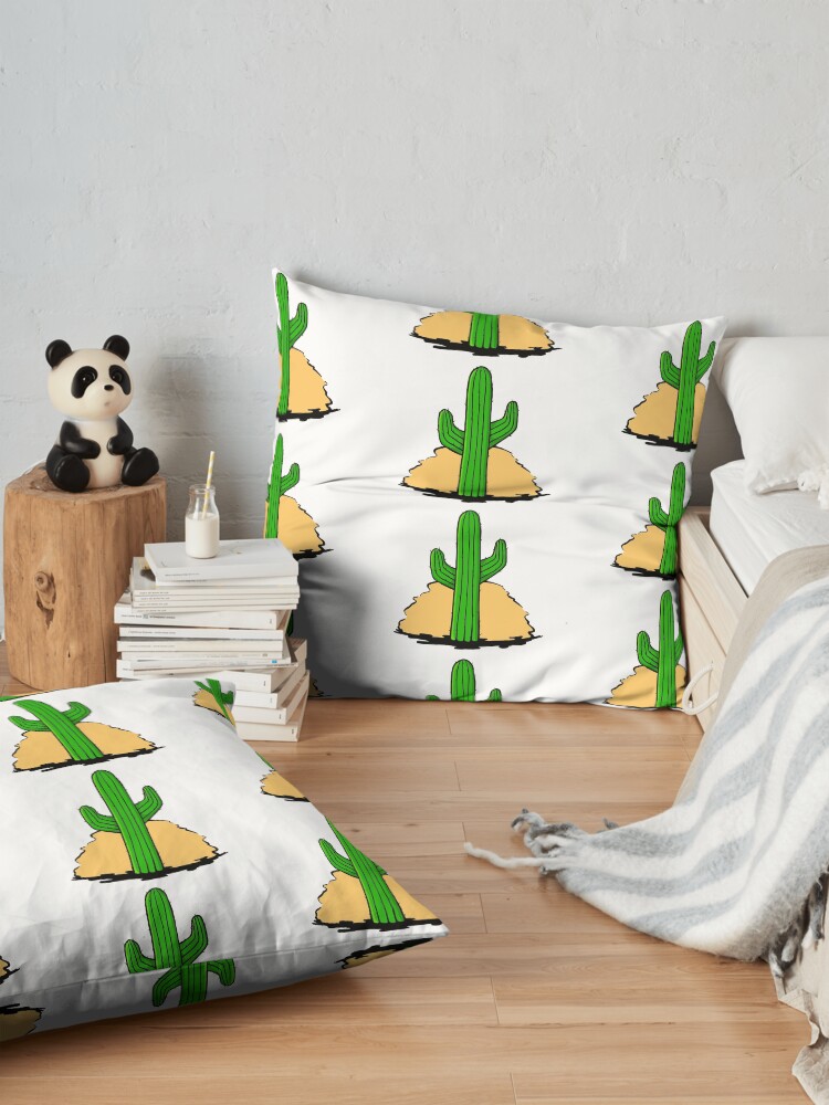 Alternate view of Sunset Cactus Floor Pillow