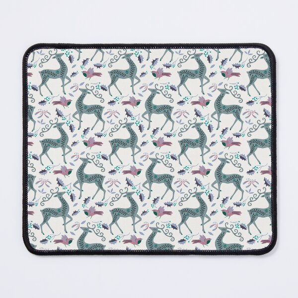 Item preview, Festive Folk-Art Deer in Grey designed and sold by Painting Dreams.