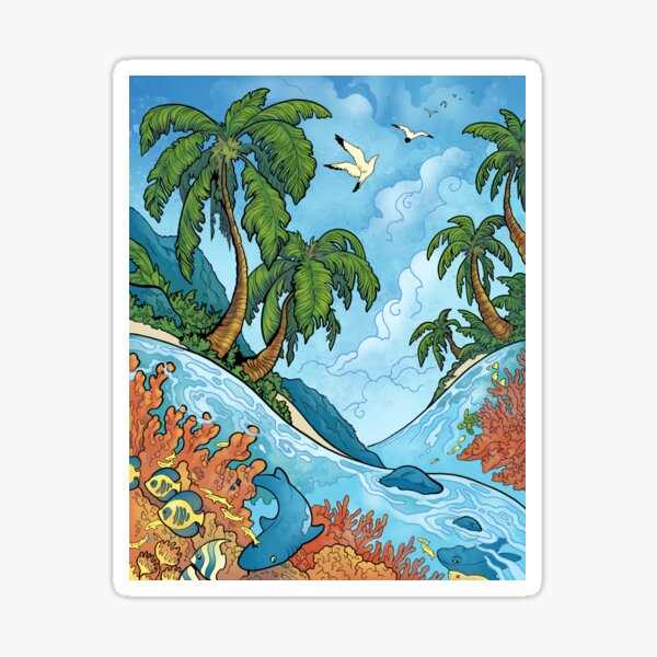 Tropical Day Sticker