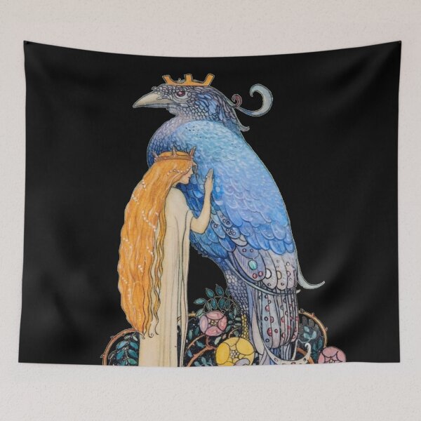 Item preview, Princess with Enchanted Bird by John Bauer HD designed and sold by IliaLobell.