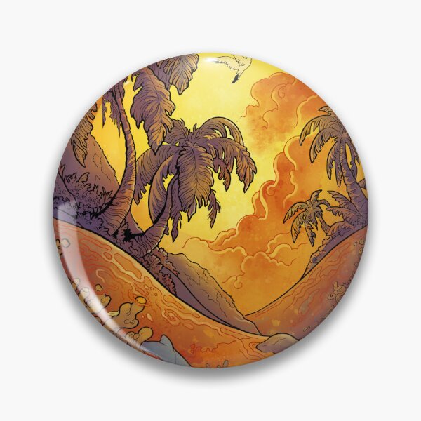 Tropical Sunset Pin