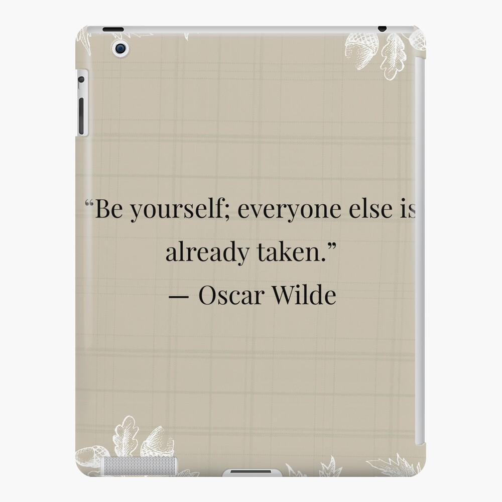 Custom Coffee Table Book Be Yourself Oscar Wilde Quote , Bookcase