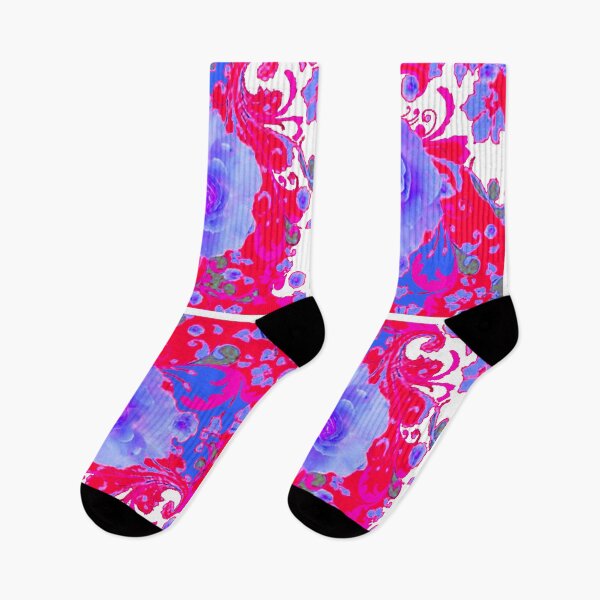 Item preview, BLUE-ISH GARDEN ROSE RED PATTERN ABSTRACT   designed and sold by sharlesart.