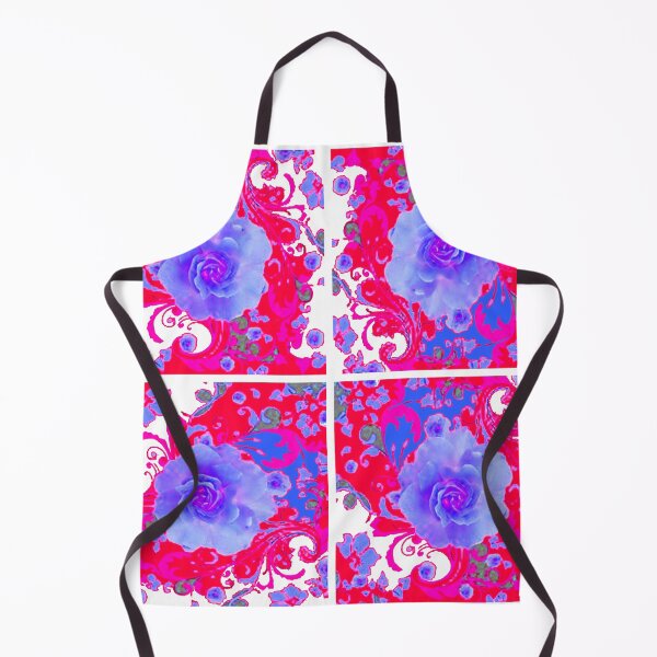 Item preview, BLUE-ISH GARDEN ROSE RED PATTERN ABSTRACT designed and sold by sharlesart.