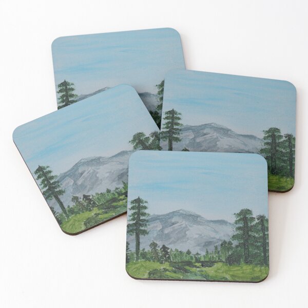 Item preview, Distant mountains & trees designed and sold by Jodie Cresswell.