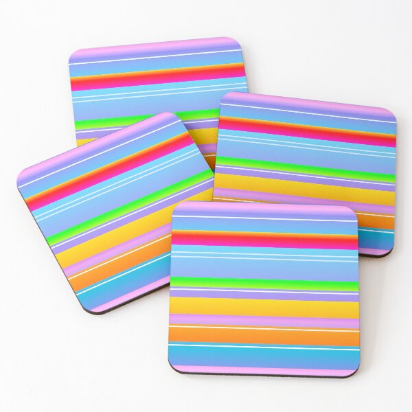 Item preview, Colorful kawaii stripes pattern | Bright kawaii colors striped designed and sold by lausn.