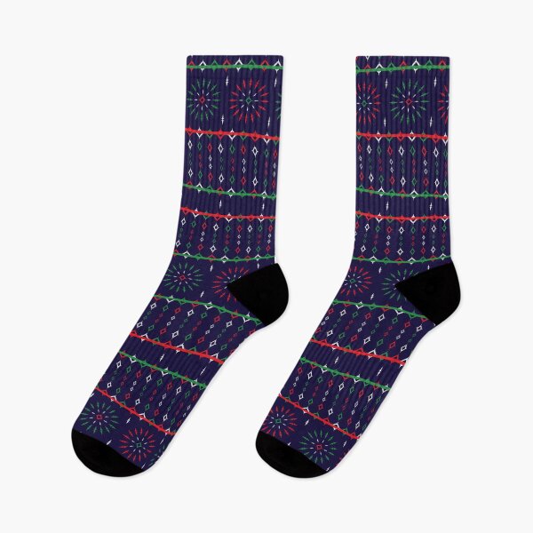 Item preview, Christmas tribal pattern16 designed and sold by Cushy Digital.