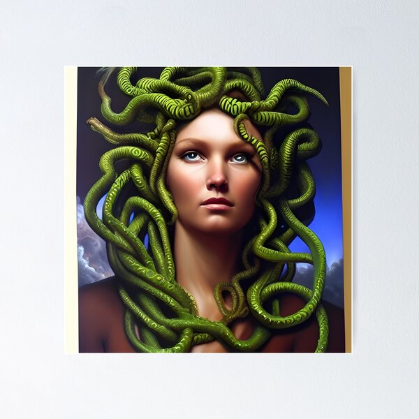 Item preview, Mythical Medusa designed and sold by FamiliarPufferfish.