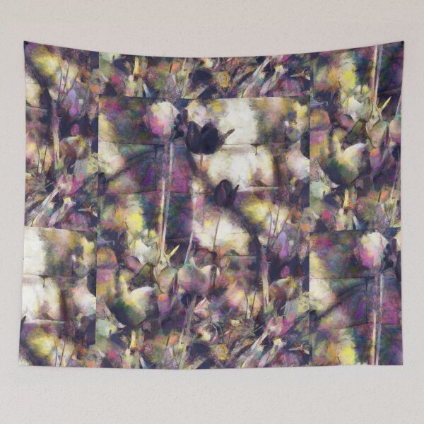 Item preview, Purple Tulips between Moonlight and Madness designed and sold by JanineRileyArt.
