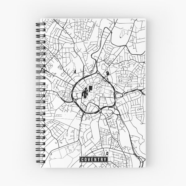 Item preview, Coventry, England Street Map designed and sold by InkistPrints.