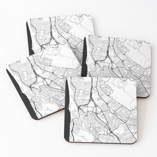 Item preview, Daly City, California Street Map designed and sold by InkistPrints.