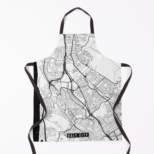 Item preview, Daly City, California Street Map designed and sold by InkistPrints.