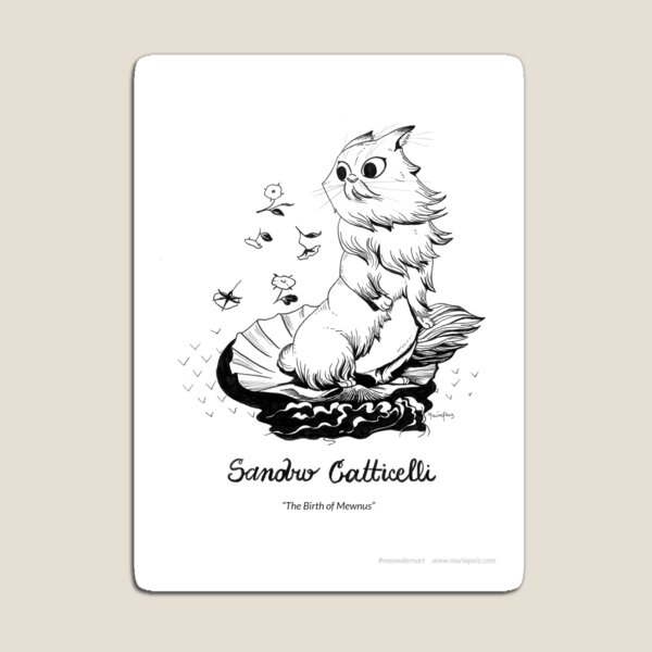 #meowdernart - Sandro Catticelli Magnet