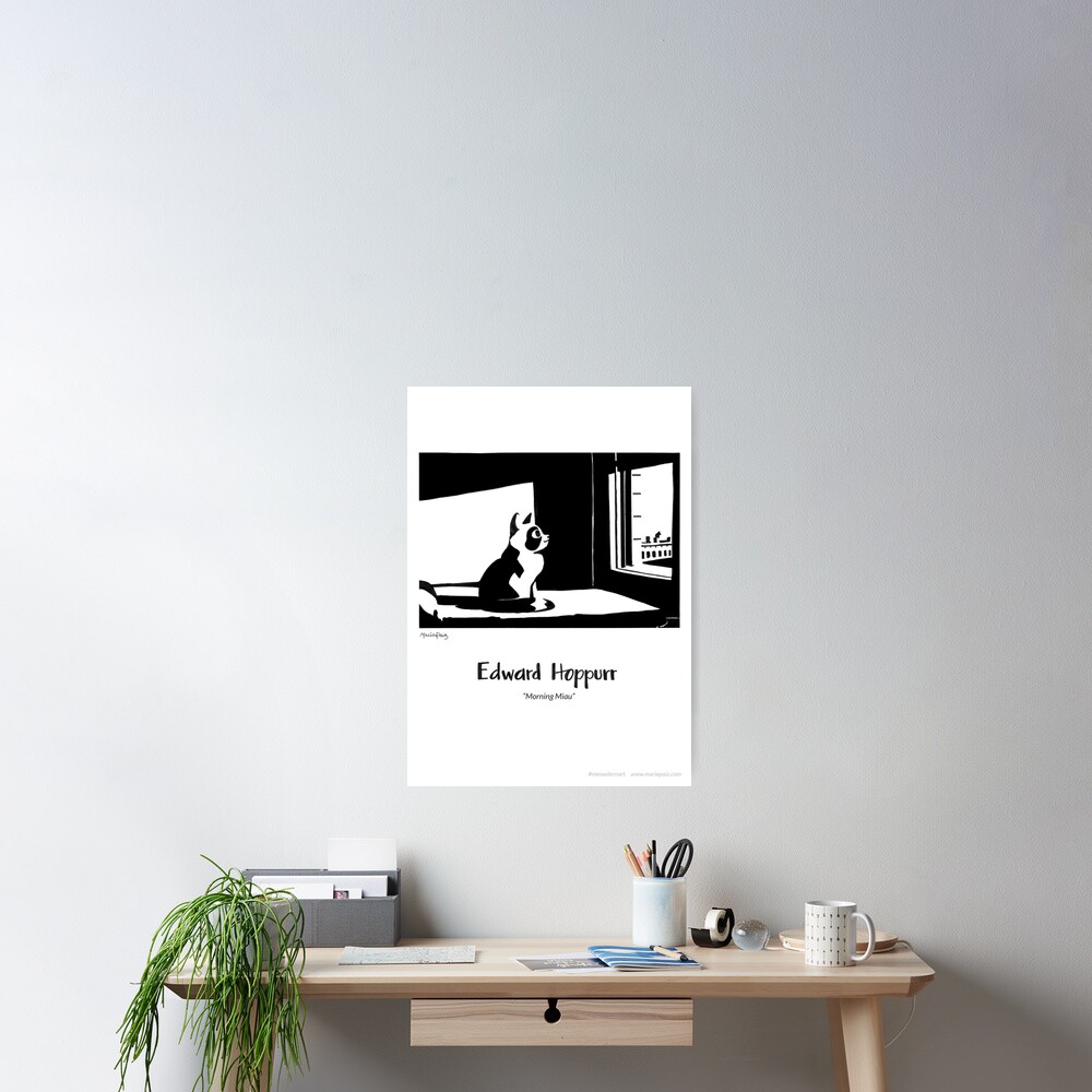 #meowdernart - Edward Hoppurr Poster