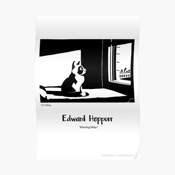 #meowdernart - Edward Hoppurr Poster
