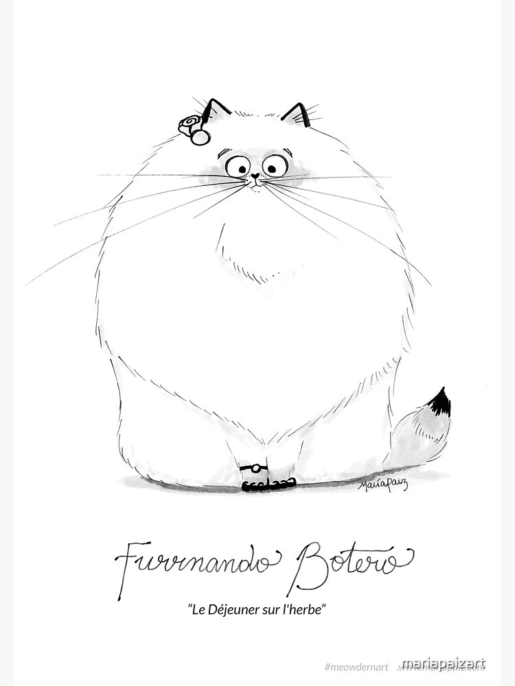 #meowdernart - Furrnando Botero by mariapaizart