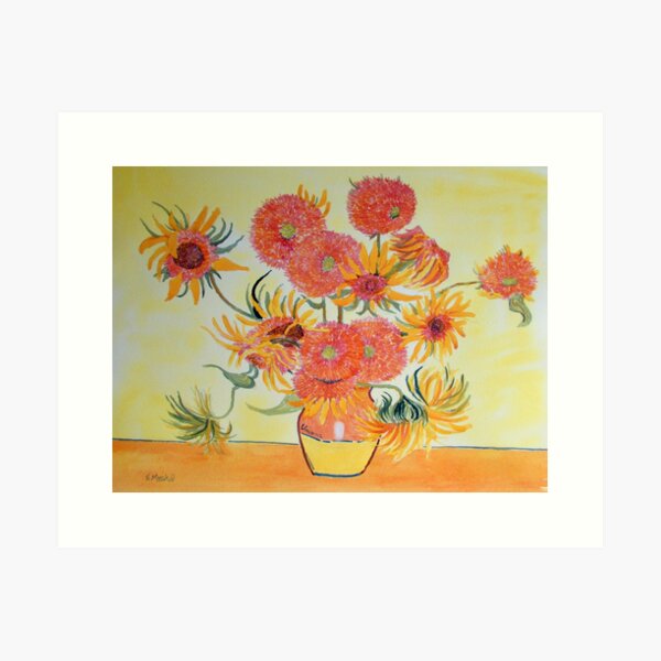 Working with Vincent - "Sunflowers" Art Print