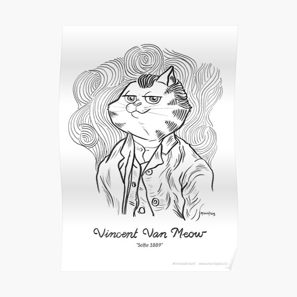 #meowdernart - Vincent Van Meow Poster