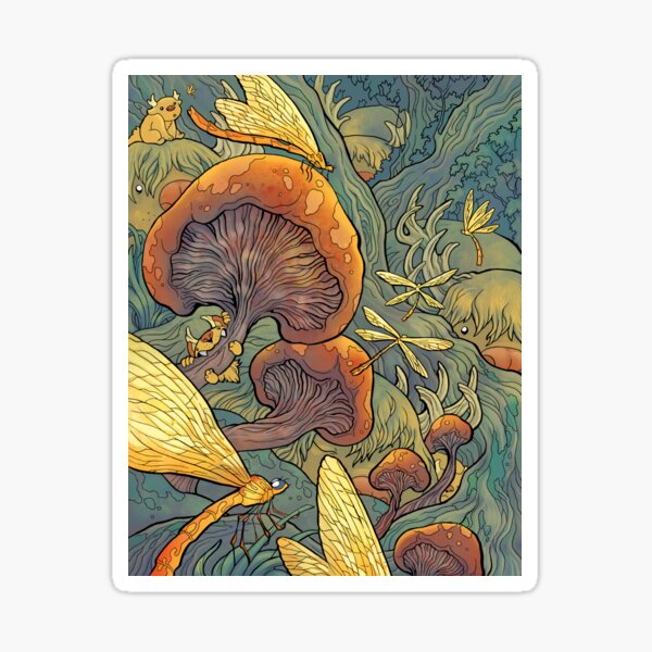 Mushroom Fantasy Forest Sticker