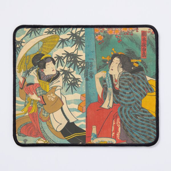 Item preview, Women of Winter and Spring | Japanese Edo Design designed and sold by andydavistech.