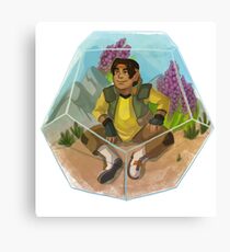 Paladin Terrarium - Yellow Canvas Print