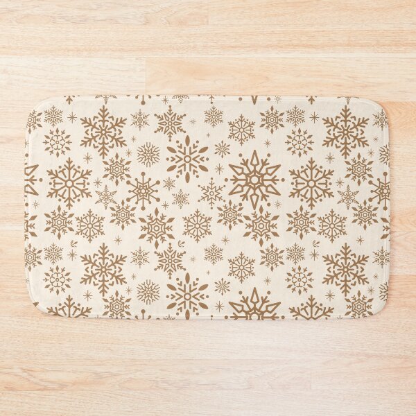 Item preview, Beige Snowflakes Christmas Pattern designed and sold by Yourfavshop600.