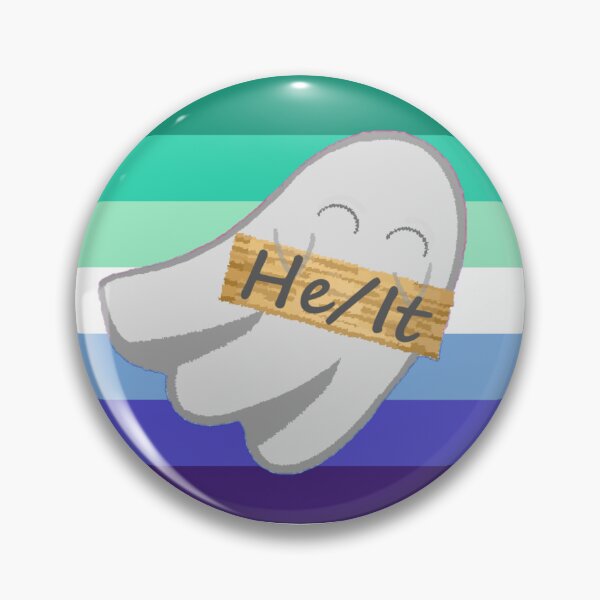 Item preview, He/It Gay Pronoun Ghost designed and sold by Forest-Bird.
