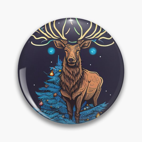 Item preview, Cute elk christmas card design designed and sold by XmasPatterns.