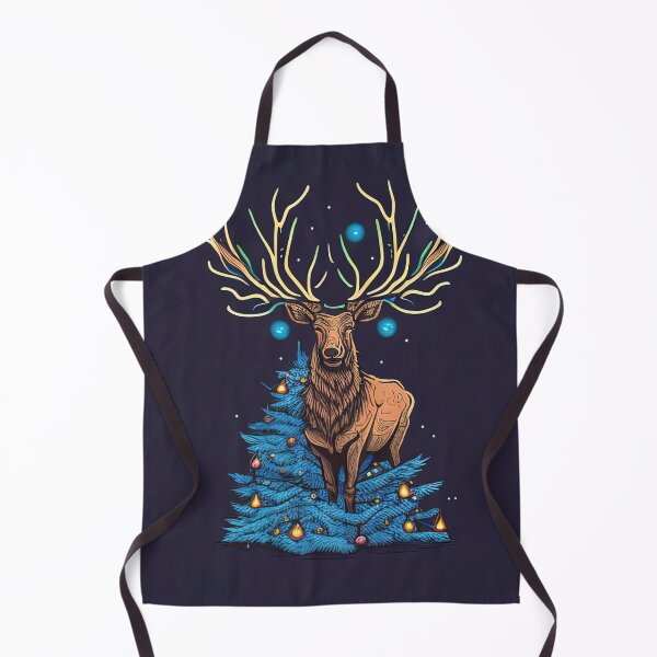 Item preview, Cute elk christmas card design designed and sold by XmasPatterns.