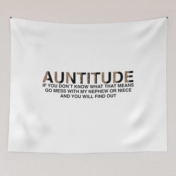 Item preview, Auntitude | I Love My Aunt | Leopard Print Aunt  | Cute Gift For Aunts designed and sold by AMINE  ★★★★★.