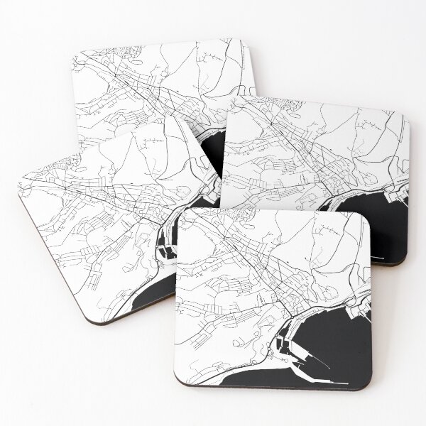 Aperçu de l'œuvre Dover, England Street Map créée et vendue par InkistPrints.