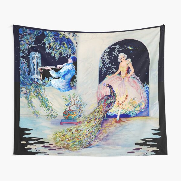 Tsanya Peacock Garden Enchantment Tapestry