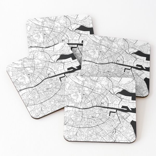 Item preview, Dublin, Ireland, Texas Street Map designed and sold by InkistPrints.