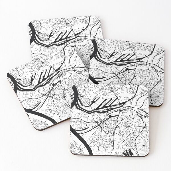 Item preview, Duisburg, Germany Street Map designed and sold by InkistPrints.