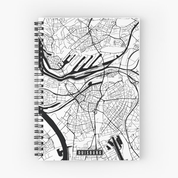Item preview, Duisburg, Germany Street Map designed and sold by InkistPrints.