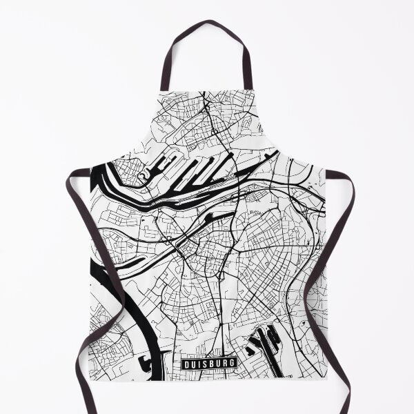Item preview, Duisburg, Germany Street Map designed and sold by InkistPrints.