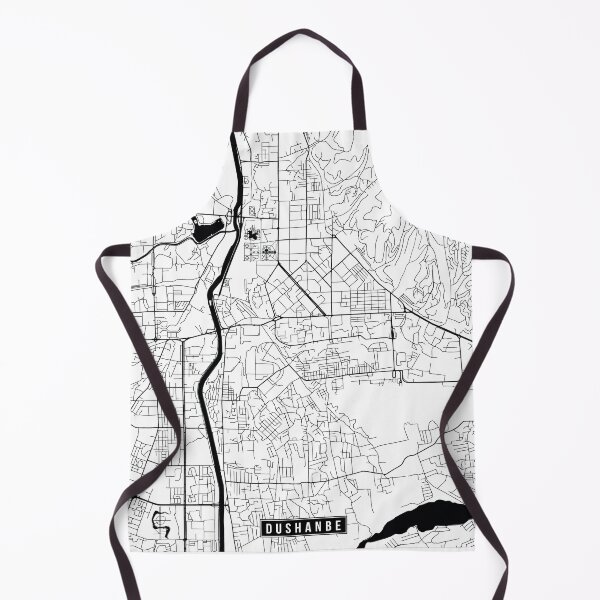 Artikelvorschau, Dushanbe, Tajikistan Street Map entworfen und verkauft von InkistPrints.