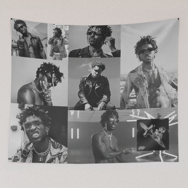 Item preview, SAINt JHN | B&W Collage designed and sold by Hays Graphics.