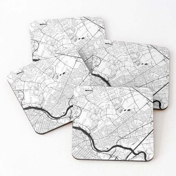 Item preview, Edison, New Jersey Street Map designed and sold by InkistPrints.