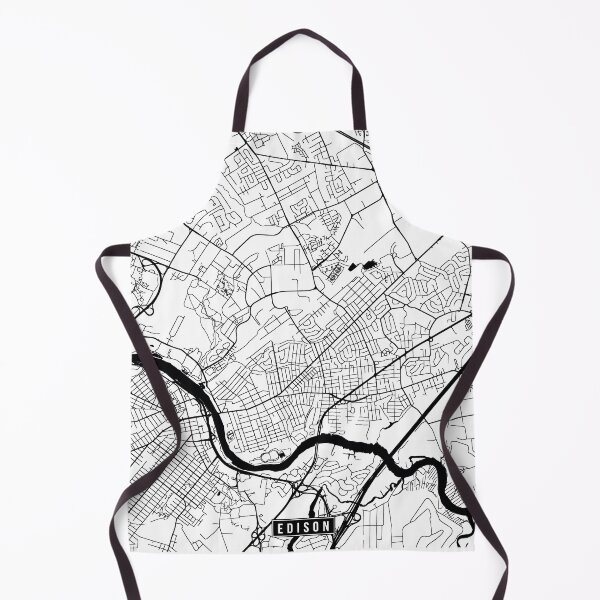 Item preview, Edison, New Jersey Street Map designed and sold by InkistPrints.