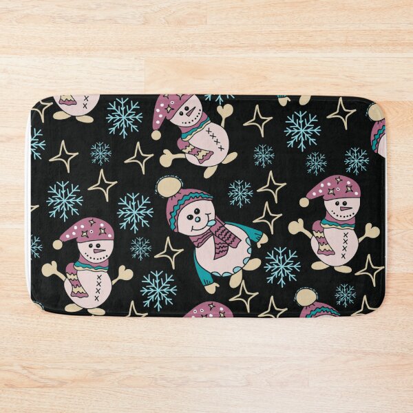 Item preview, Cute Snowmen Snowflakes Pattern designed and sold by HappyLifeCreate.